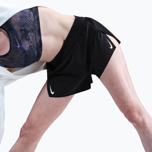 Damen-Laufshorts Nike AeroSwift Dri-Fit ADV Mid-Rise 3" black/white