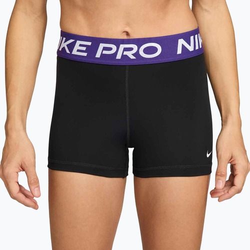 Damen-Shorts Nike Pro 365 3" black/court purple/white