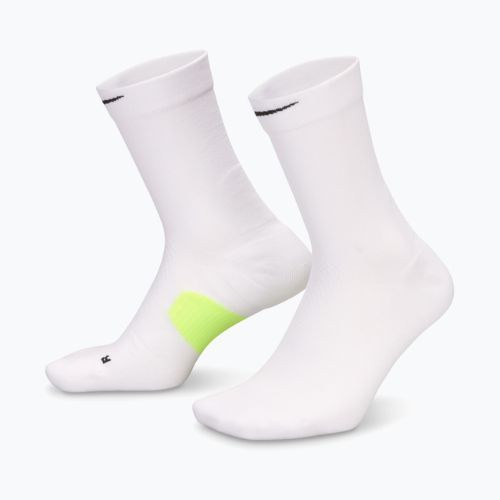 Socken Nike Running Midweight Crew white/volt/black