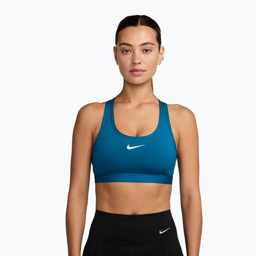 Sport-BH Nike Swoosh Medium Support Green Abyss/White