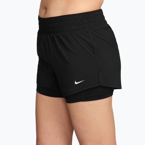 Damen-Laufshorts Nike One Dri-FIT 2IN1 black/white