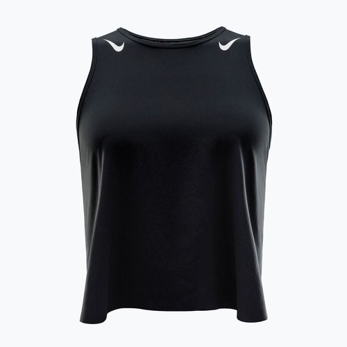 Damen-Laufshirt Nike AeroSwift Dri-Fit ADV Cropped Tank Top black/white