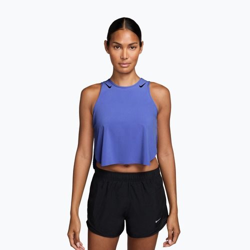 Damen-Lauftop Nike AeroSwift Dri-Fit ADV Cropped Tank Top off sapphire/black