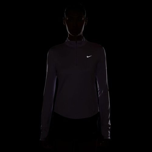 Damen-Laufshirt mit langen Ärmeln Nike Swift Dri-Fit UV 1/4-Zip violet mist