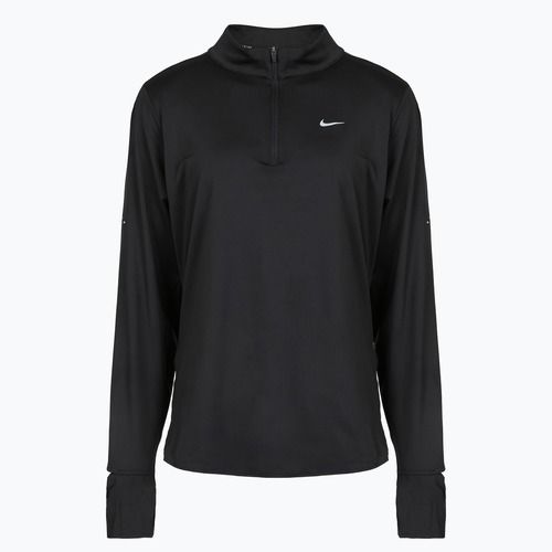 Damen-Longsleeve zum Laufen Nike Swift Dri-FIT UV 1/4-Zip Plus Size black