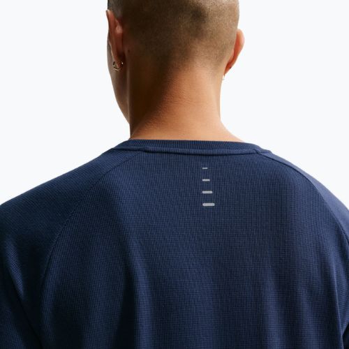 Lauf-Longsleeve Herren Nike Stride Dri-Fit Waffle Crew midnight navy