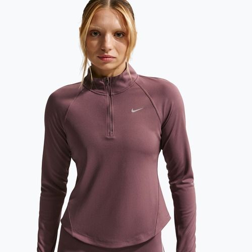 Damen-Laufoberteil Nike Tempo Swoosh Run Dri-Fit 1/4-Zip tattoo/white