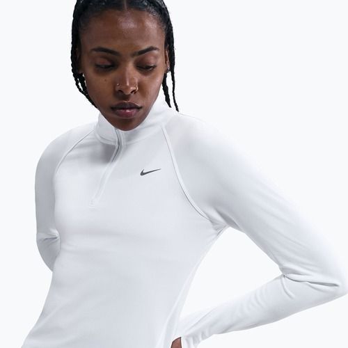 Damen-Laufshirt Nike Tempo Dri-Fit 1/4 Zip white