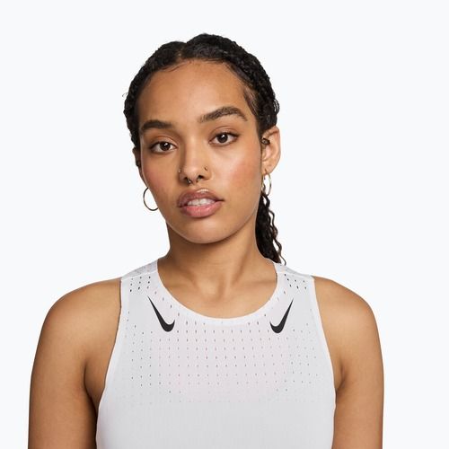 Damen-Laufsinglet Nike AeroSwift Dri-Fit ADV Singlet white/black