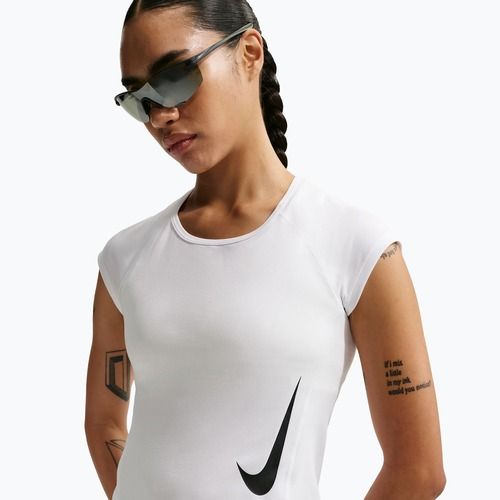 Damen-Laufshirt Nike Swoosh Run Dri-Fit white/photon dust/black
