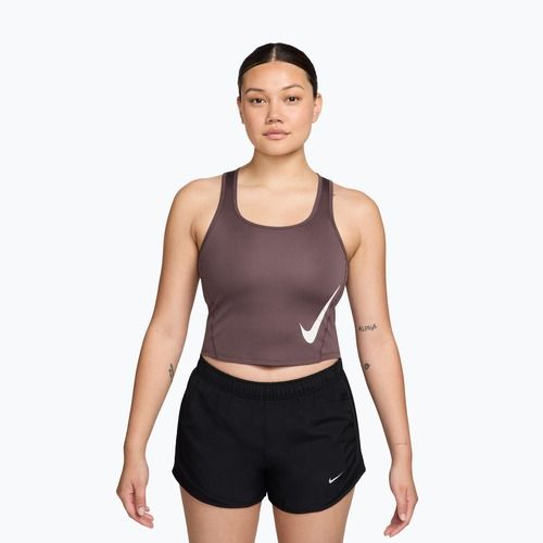Damen-Laufshirt Nike Swoosh Run Dri-Fit tattoo/black/white