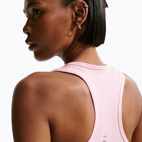 Damen-Laufshirt Nike Swoosh Run Dri-Fit pink foam/photon dust/white