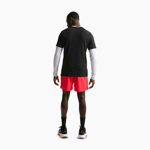 Herren-Laufshirt Nike Dri-Fit Running Black/Team Crimson