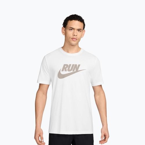 Herren T-Shirt Nike Dri-Fit Running white/moon particle