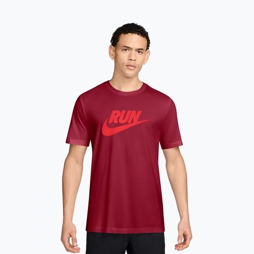 Herren T-Shirt Nike Dri-Fit Running team crimson/light crimson