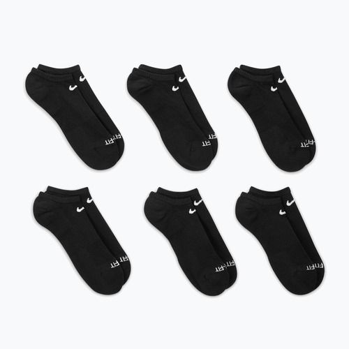 Herrensocken Nike Everyday Plus Cushioned No Show 6 Paar black/white