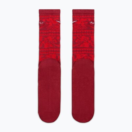 Socken Nike Everyday Plus Cushioned Crew team crimson/metallic silver