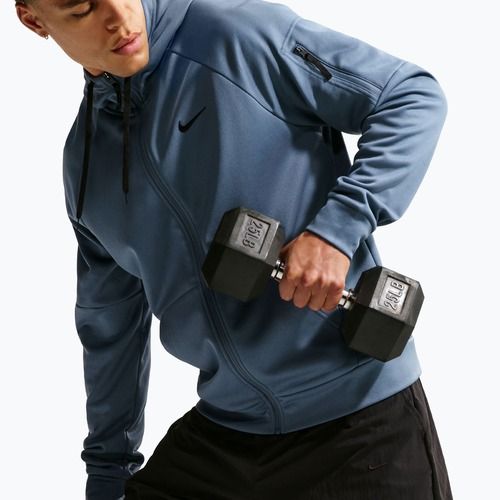 Herren-Trainingsjacke Nike Therma Fit Full-Zip diffused blue/diffused blue/black