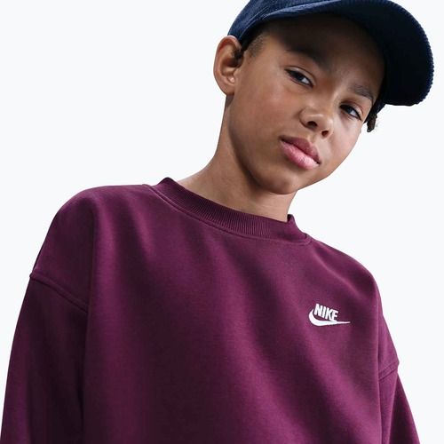 Kinder-Sweatshirt Nike Sportswear Club Fleece burgundy/white