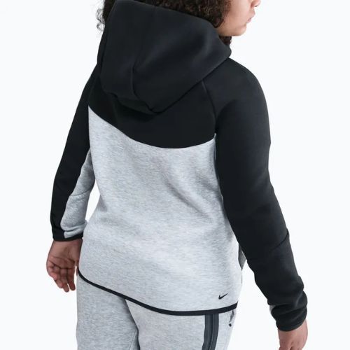 Kinder-Fleecejacke Nike Sportswear Tech Fleece Full-Zip dark grey heather/black/black/black