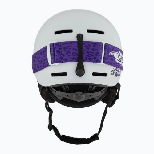 Kinder-Skihelm Salomon Player Combo + Skibrille XV Jr ice flow/ice flow mid blue