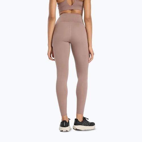 Damen-Laufleggings New Balance Harmony High Rise earth shadow