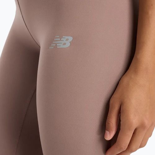 Damen-Laufleggings New Balance Harmony High Rise earth shadow