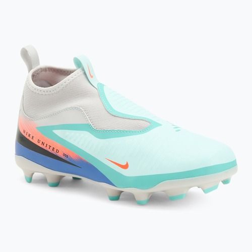 Kinder-Fußballschuhe Nike United Phantom 6 High Academy Jr FG/MG pistachio frost/hyper orange