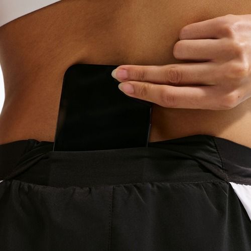 Damen-Laufhose Nike Tempo Swoosh Dri-Fit Mid-Rise 7/8 black/white