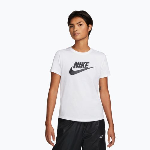 Damen T-Shirt Nike Sportswear Club Essentials Logo white/black
