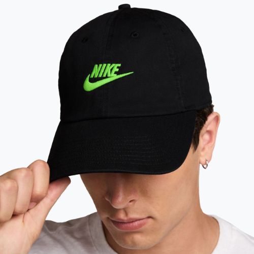 Cap Nike Club Unstructured Futura Wash black/mean green