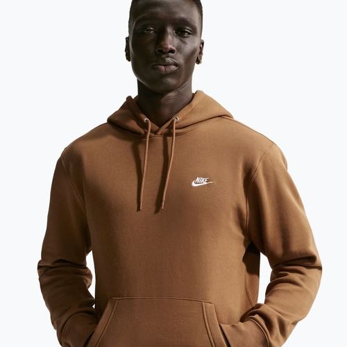 Herren-Hoodie Nike Club Pullover Hoodie ale brown/ale brown/white