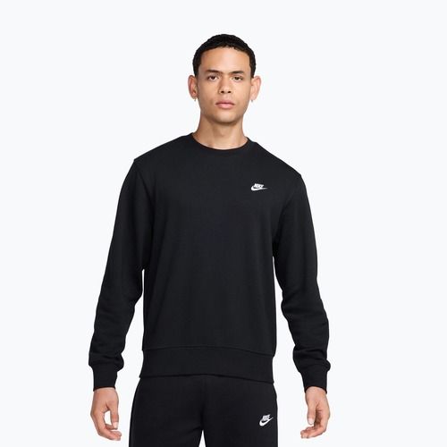 Herren-Sweatshirt Nike Club French Terry Crew black/white