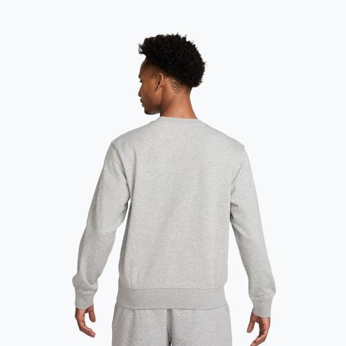 Herren-Sweatshirt Nike Club French Terry Crew dark grey heather/white