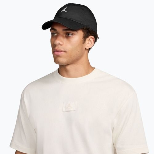 Basecap Jordan Club Unstructured Curved-Bill black/white