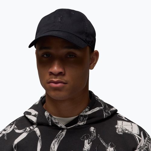 Basecap Jordan Club Unstructured Curved-Bill black/black