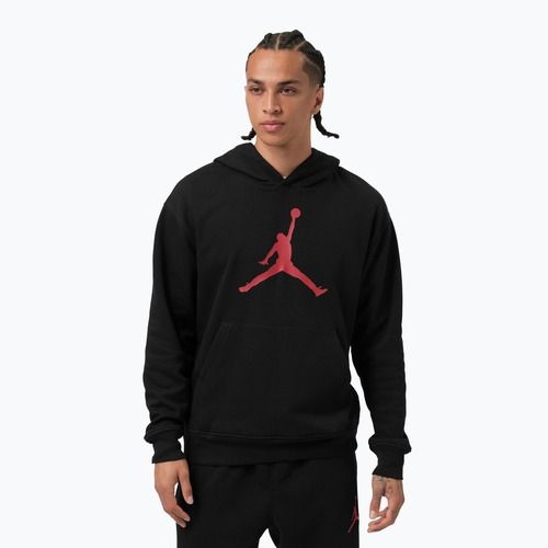 Herren Hoodie Nike Jordan Pullover Hoodie black/gym red
