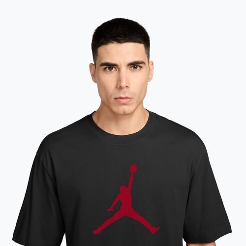 Herren T-Shirt Nike Jordan black/gym red