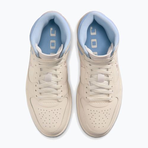 Damen Sneaker Nike Jordan Court Connect Mid Pale Ivory/Psychic Blue/Particle Rose