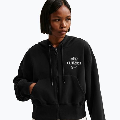 Damen-Hoodie Nike Phoenix Full-Zip Hoodie black