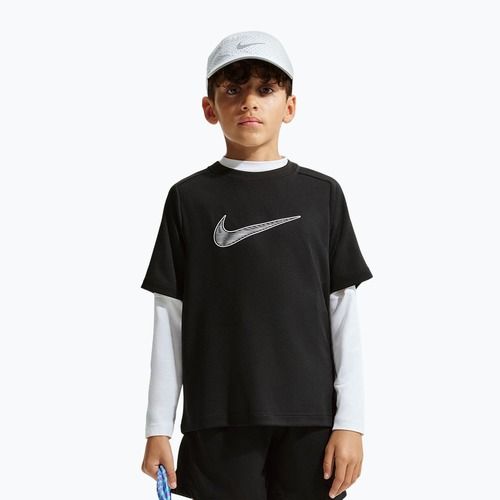 Kinder-T-Shirt Nike Multi Dri-Fit black/white