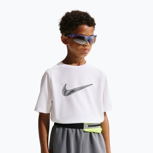 Kinder-T-Shirt Nike Multi Dri-Fit white/black