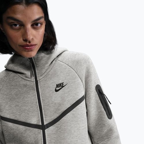 Damen-Sweatshirt Nike Sportswear Tech Fleece Windrunner dark grey heather/black