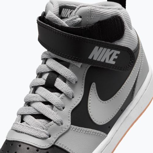 Schuhe Nike Court Borough Mid 2 black/white/gum med brown/light smoke grey