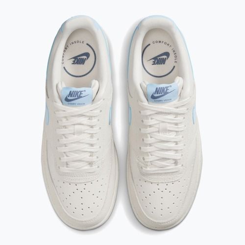 Damen-Sneaker Nike Court Vision Low phantom/light bone/psychic blue