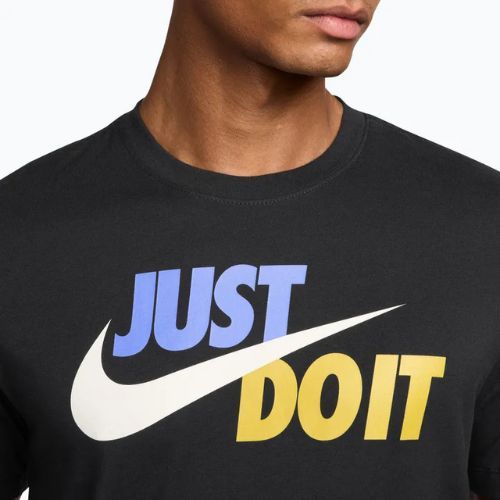 Herren T-Shirt Nike Sportswear JDI black/sapphire/sail/saffron quartz