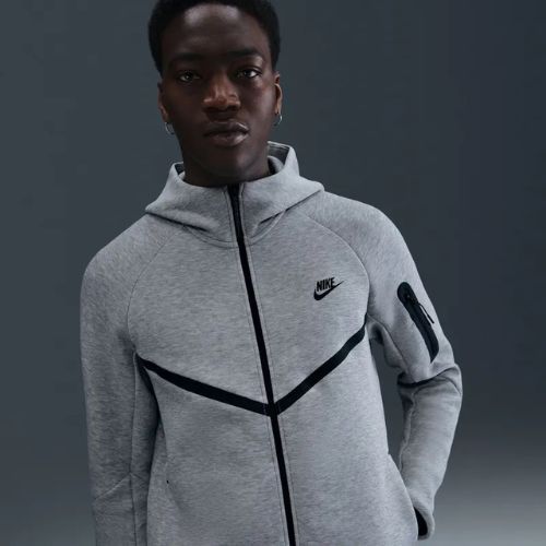 Herrenjacke Nike Tech Windrunner Full Zip cave dark grey heather/black