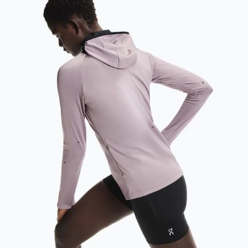 Damen-Laufhoodie On Climate Zip Hoodie heron