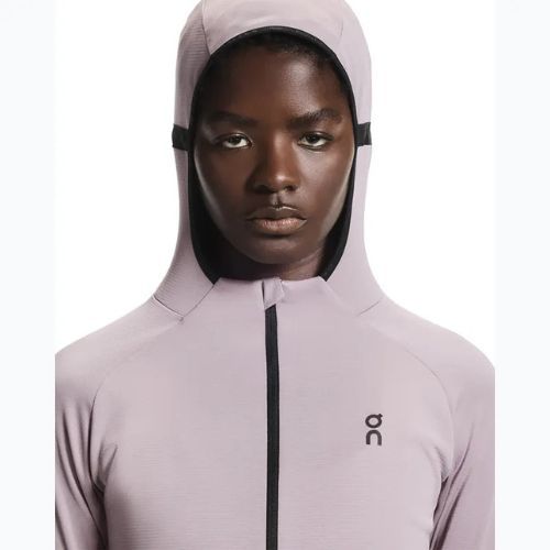 Damen-Laufhoodie On Climate Zip Hoodie heron