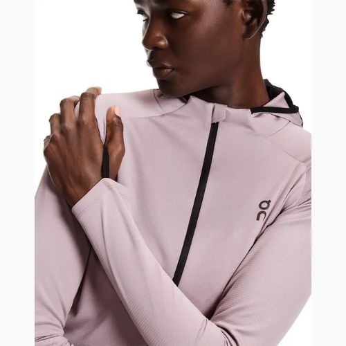 Damen-Laufhoodie On Climate Zip Hoodie heron